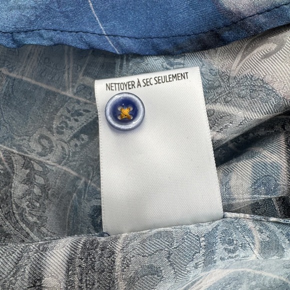 Robert Graham Men's 2XL Rocky Island Shark Print Silk Blend Shirt Rare - Picture 8 of 10